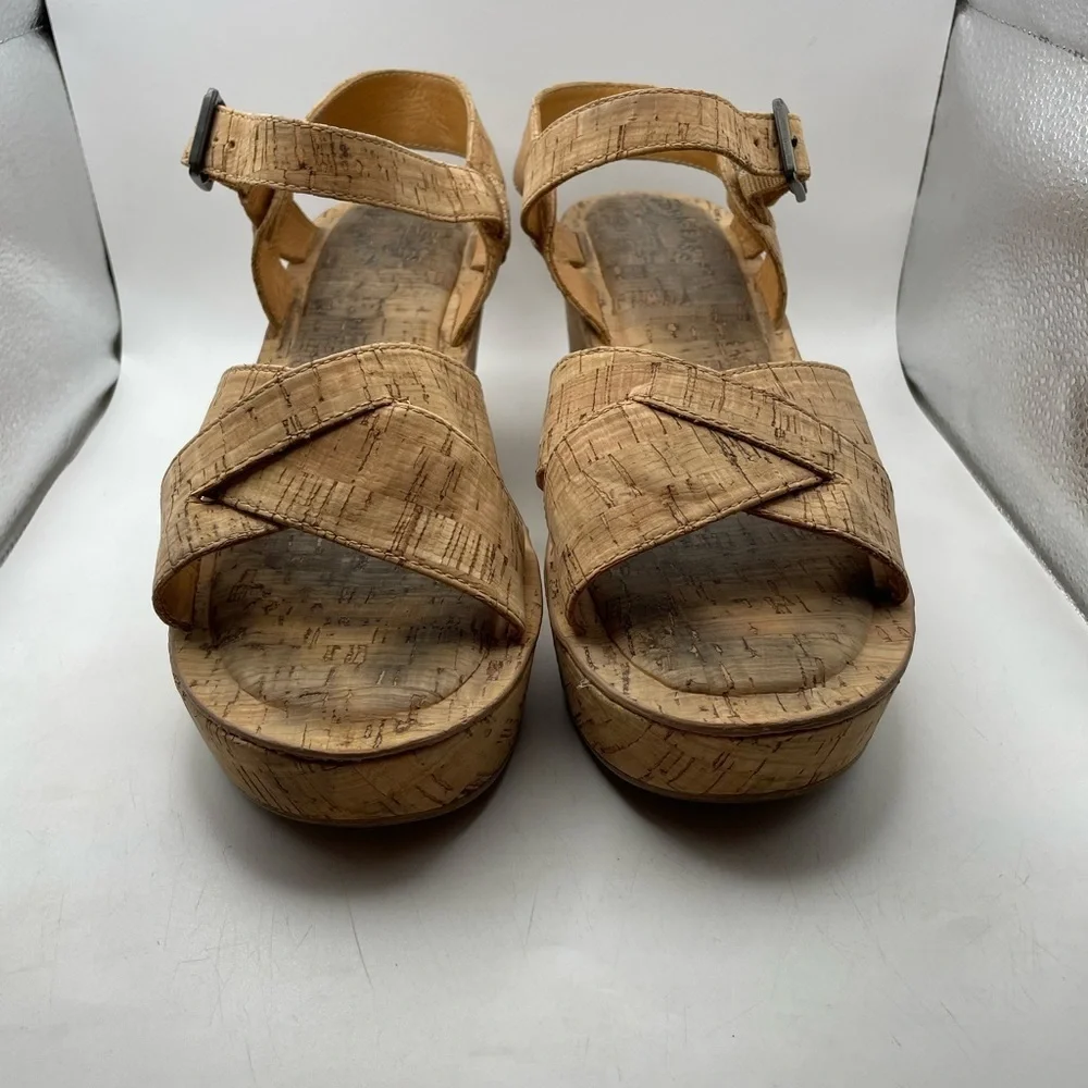 Kork-Ease Cork platform Wedge Sandals size 11